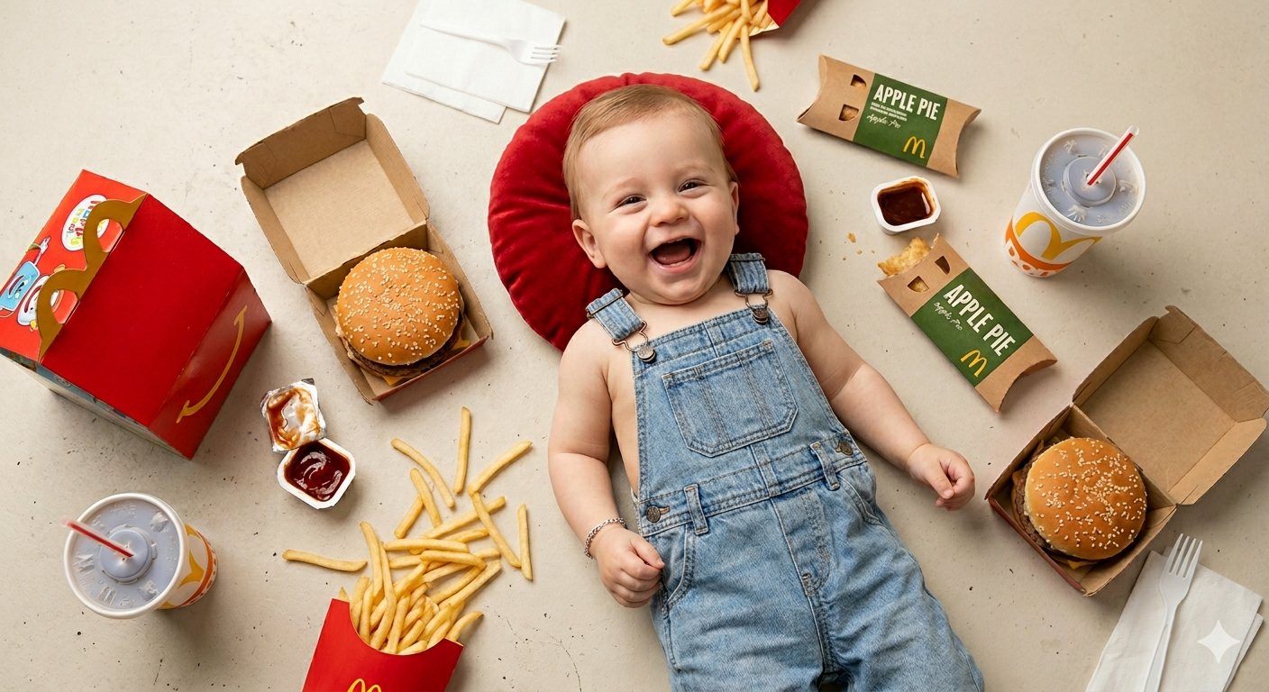 Joyful Baby & Fast Food Studio Shoot